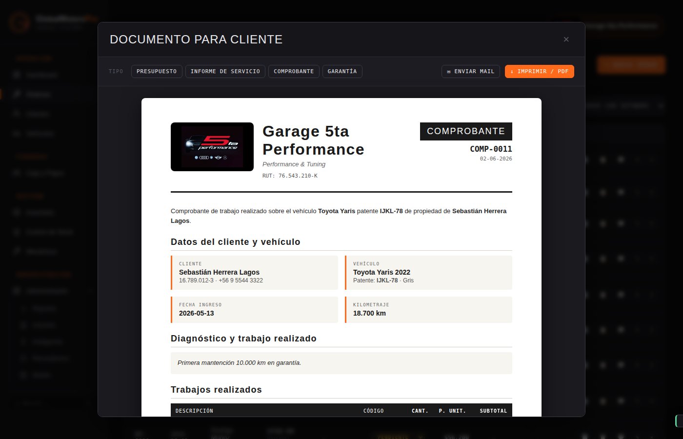 GlobalMotorsPro en acción